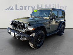 2025 Jeep Wrangler Willys 2 4X4! FACTORY CERTIFIED WARRANTY